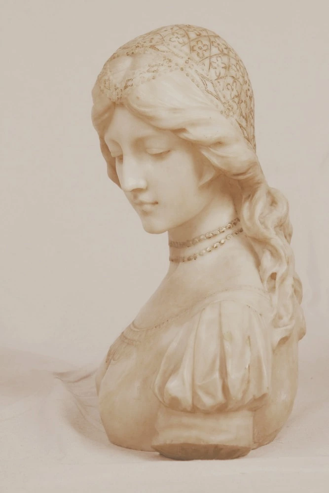 Cream Marble Bust