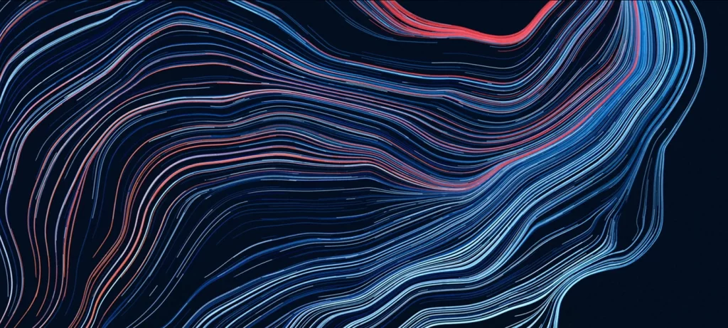 Blue Blur Line Abstract Background