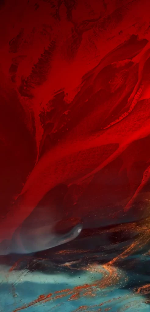 Red Deep Flow Abstract Background