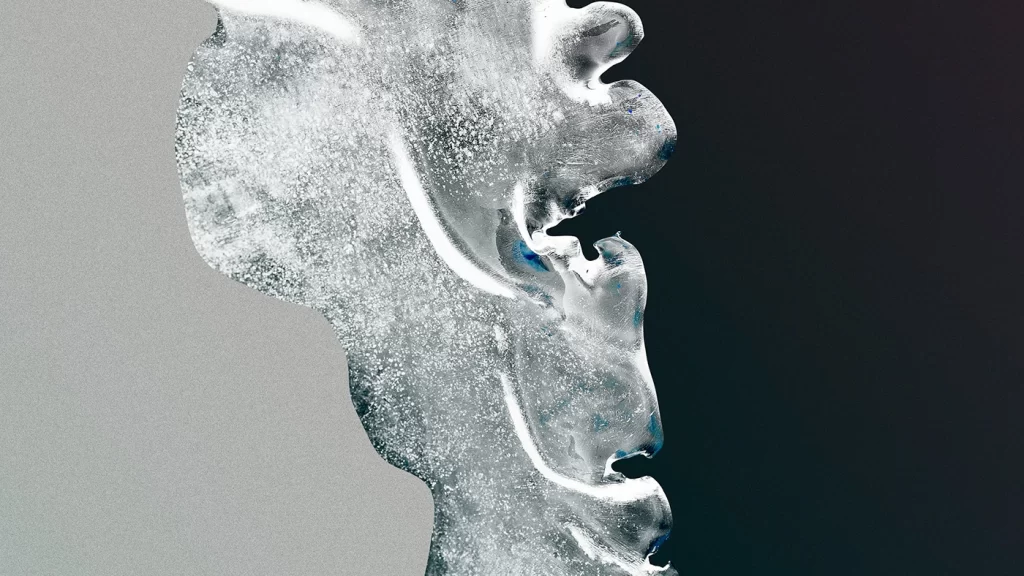 Gray Liquid Glow Background