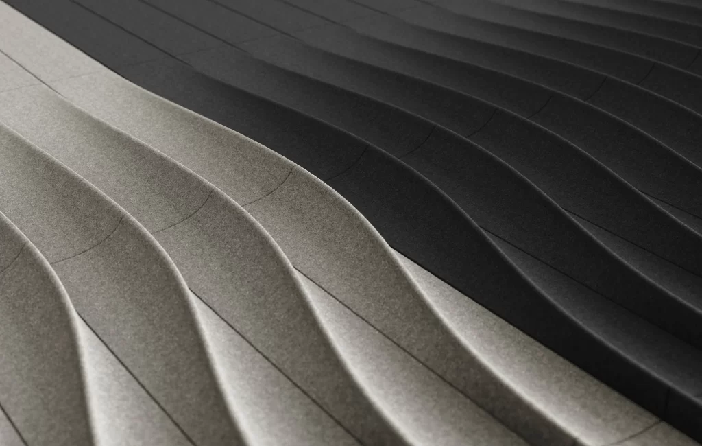 Gray Curve Bold 3D Background