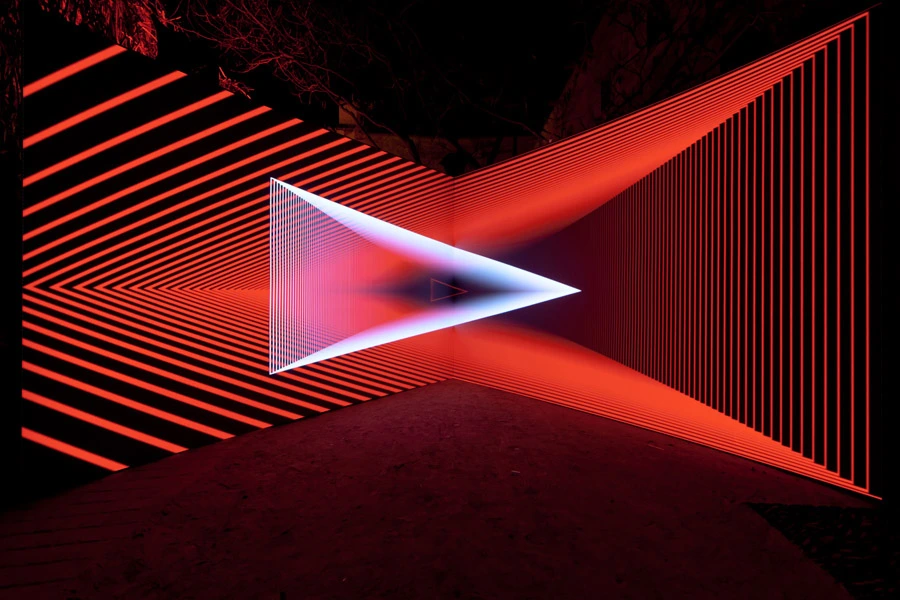 Black Cool Geometric Background