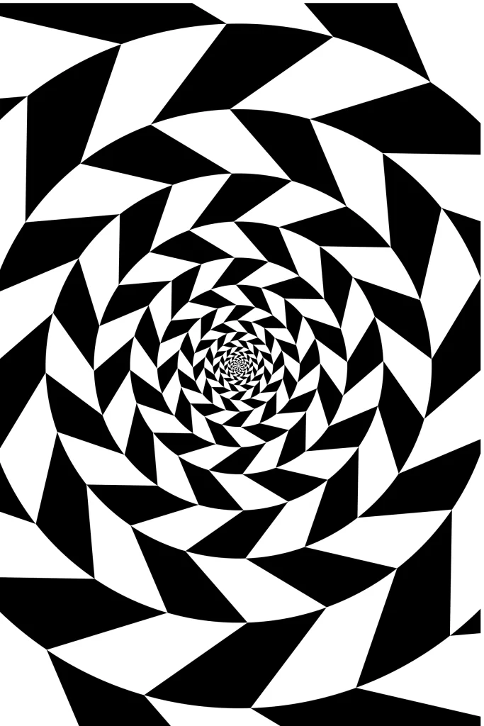 Black Deep Geometric Background