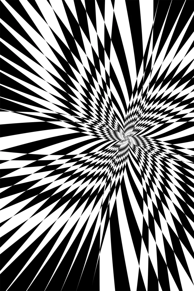 Black Ethereal Geometric Background