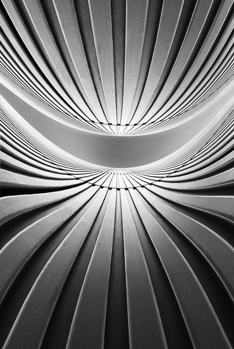 Black Flow Geometric Background