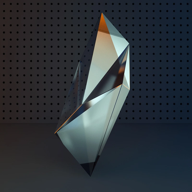Black Glow 3D Background