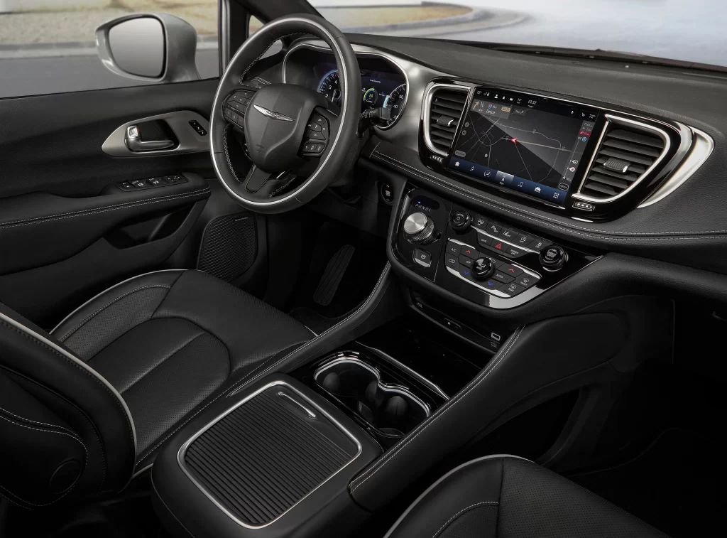 Black SUV Dashboard Interior View