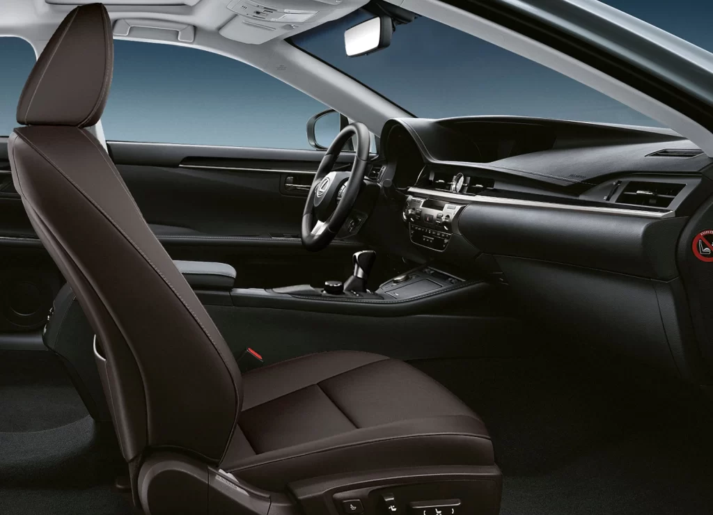 Black Sedan Brown Interior Dashboard Luxury
