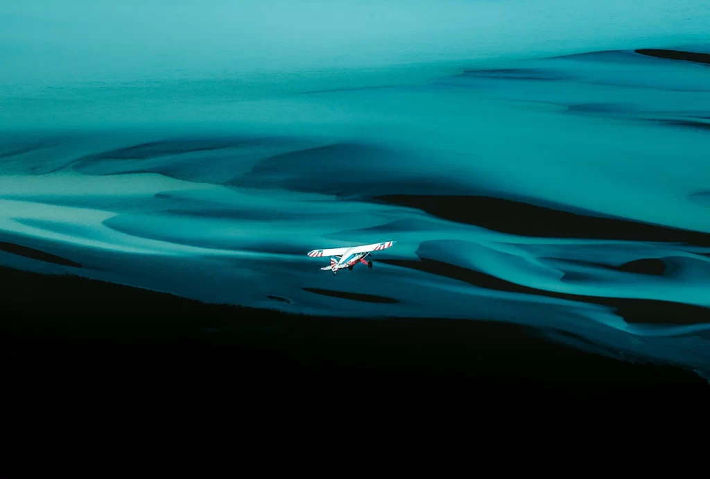 Airplane Over Water