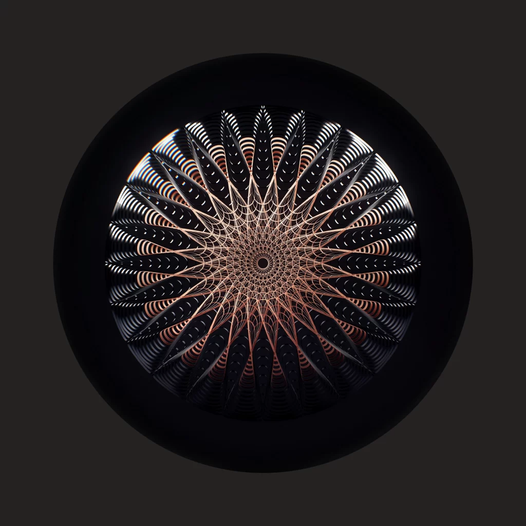 Black Wave Geometric Background