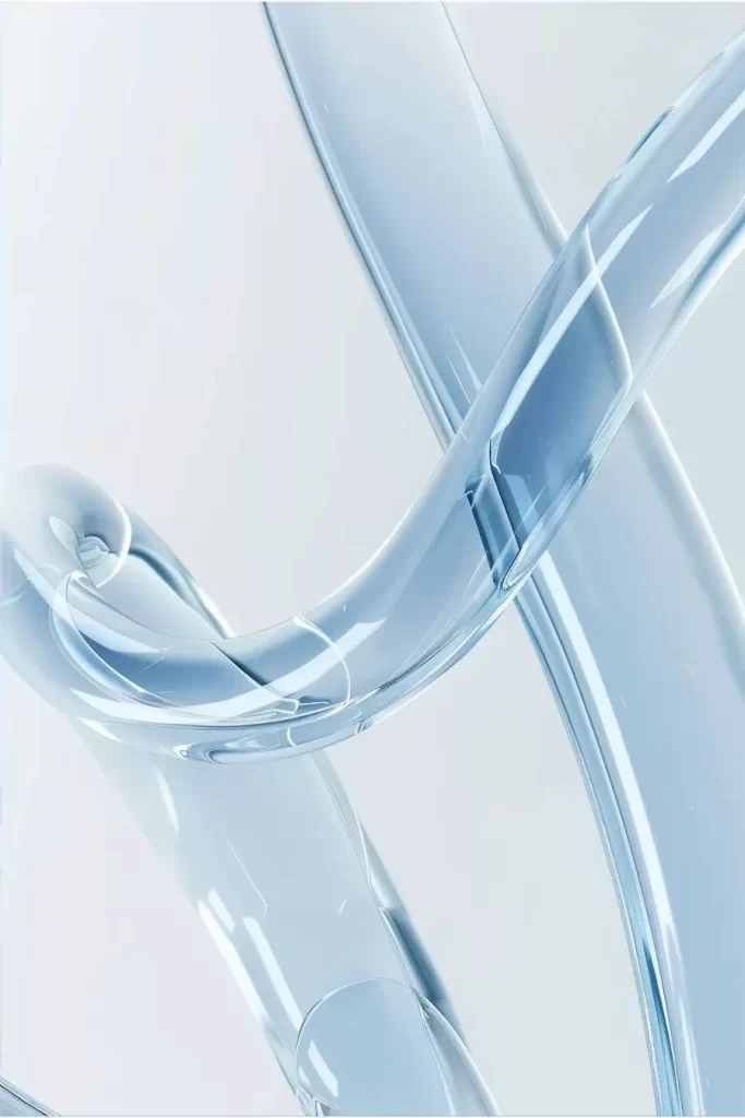 White Warm Liquid 3D Background