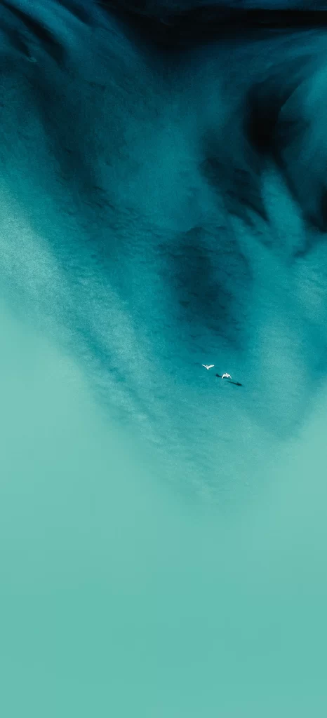 Teal Swirl Flow Background