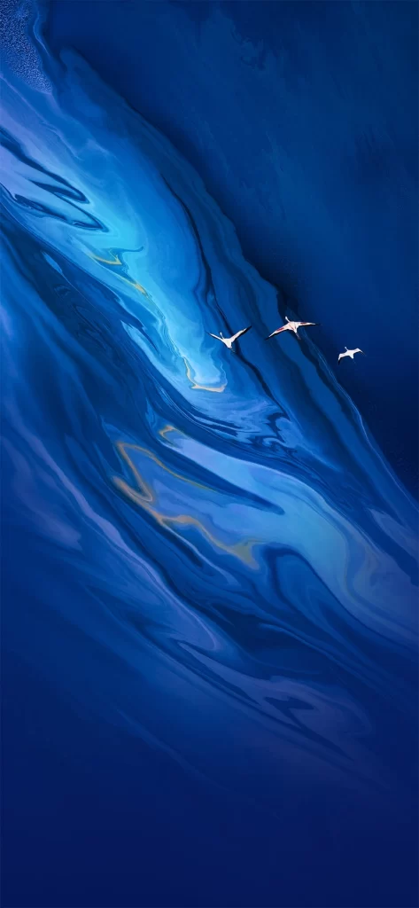 Blue Flow Abstract Background