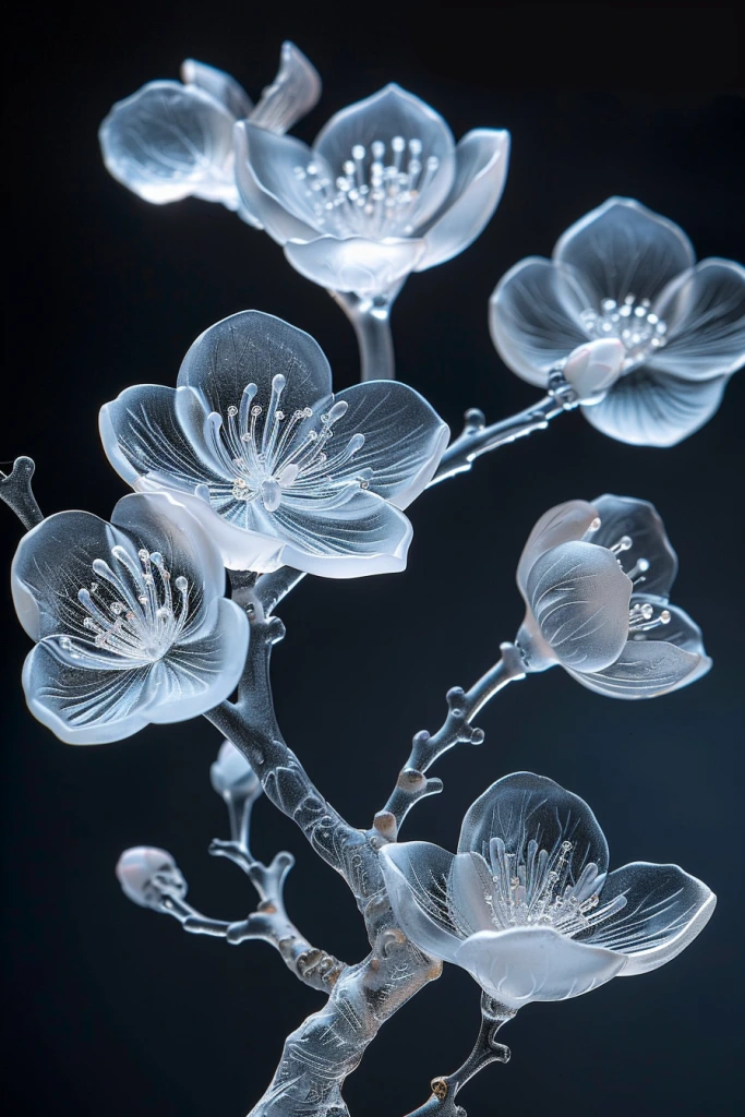 Blue Flower 3D Background