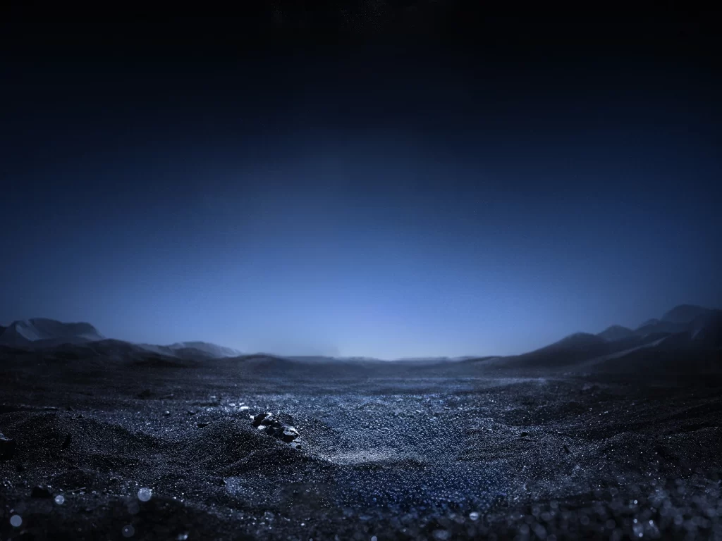 Blue Glow Nature Background