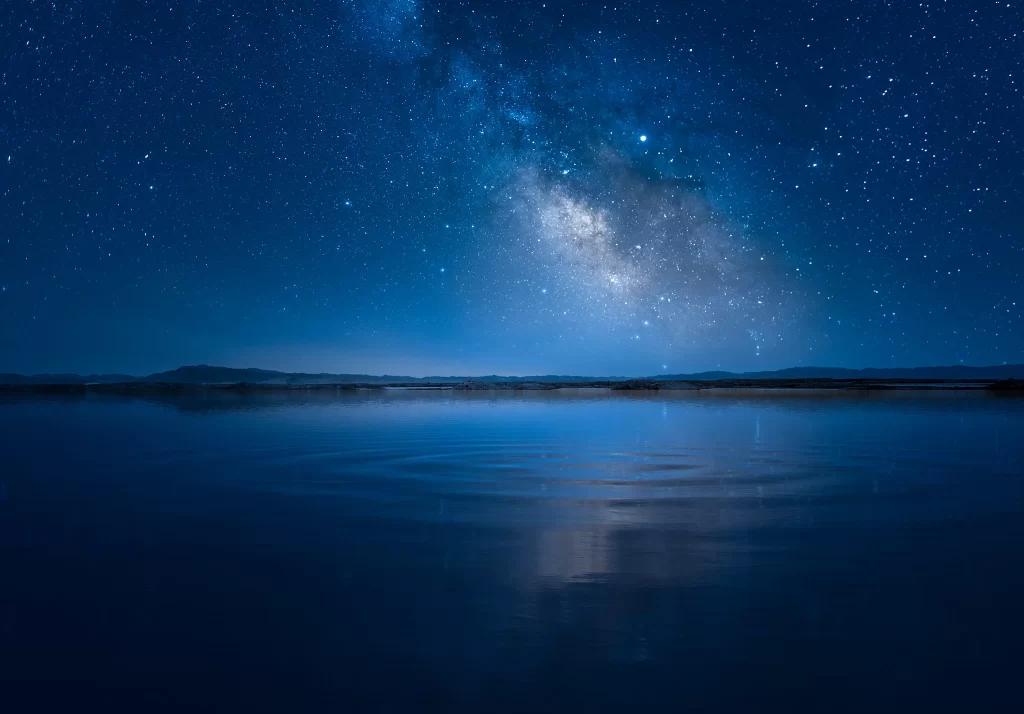 Blue Light Nature Background