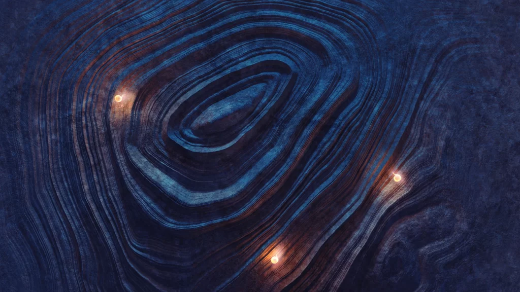 Blue Moody Abstract Background