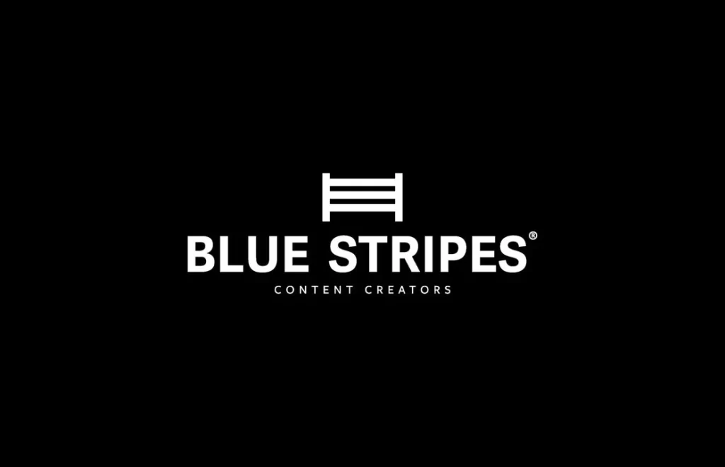 Blue Stripes Brand Logo