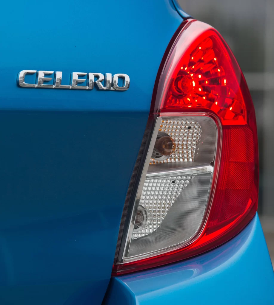 Blue Suzuki Celerio Rear View