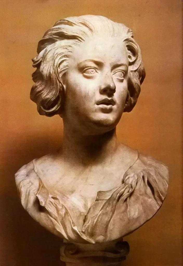 Orange Marble Sculpture