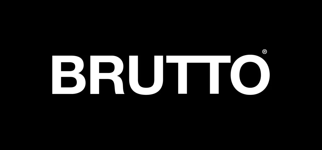 Brutto White Wordmark Logo