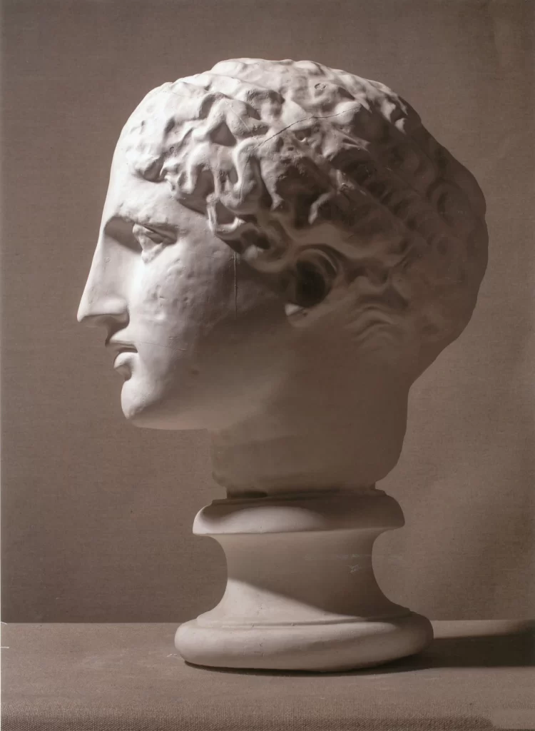 Calm Curly Bust Side View
