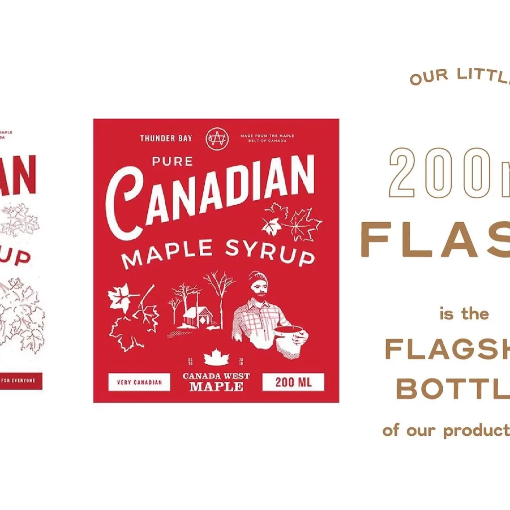 Canada West Maple 200ml Label