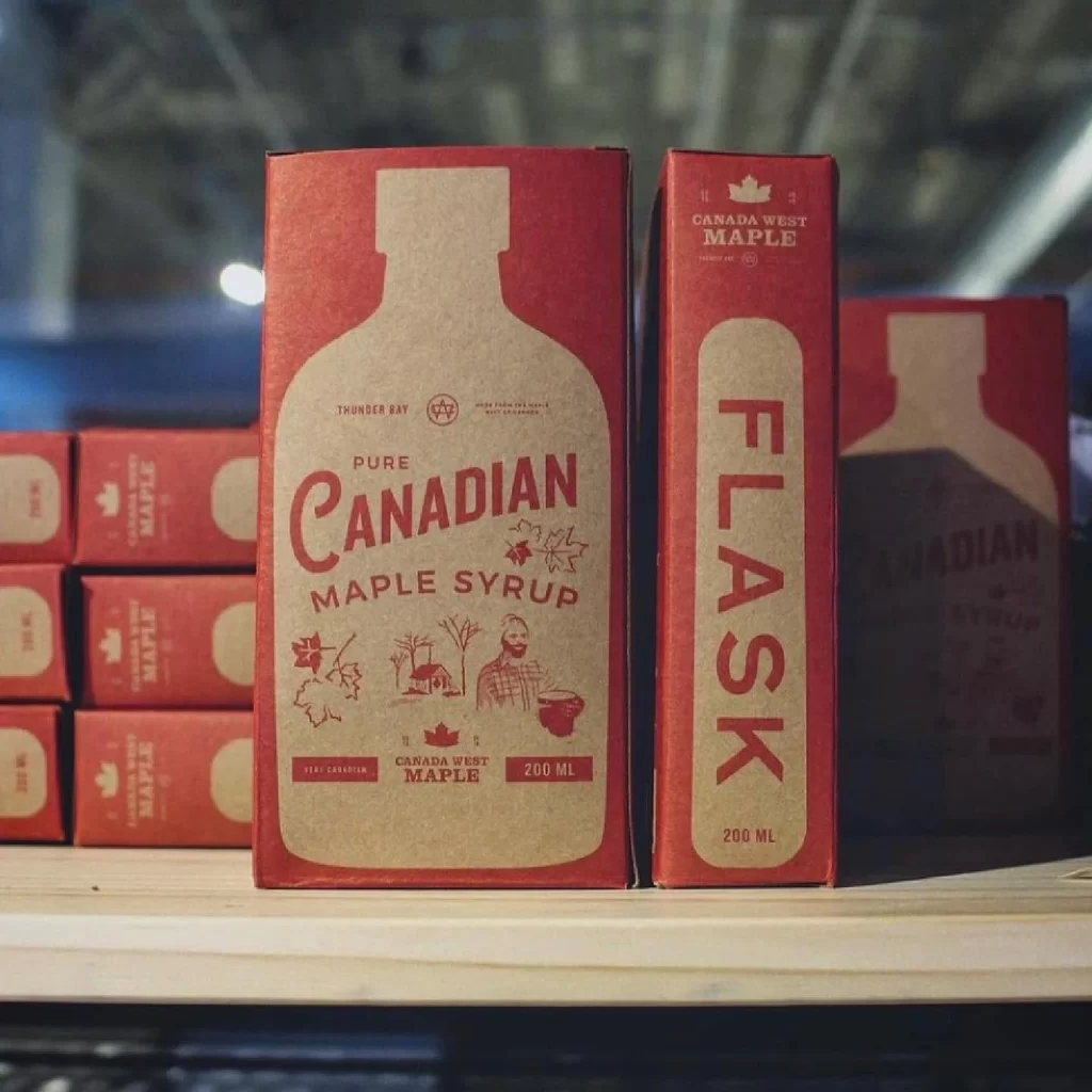 Canada West Syrup Flask Box
