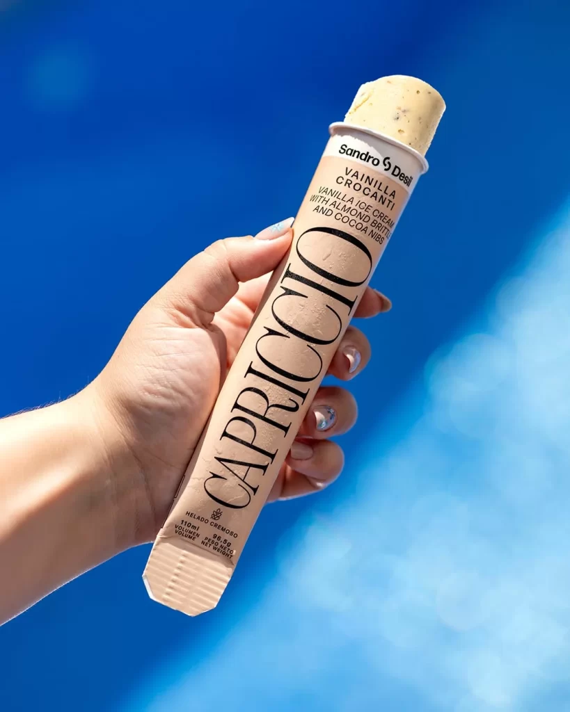 Capriccio Vanilla Crocante Ice Cream Bar Tube