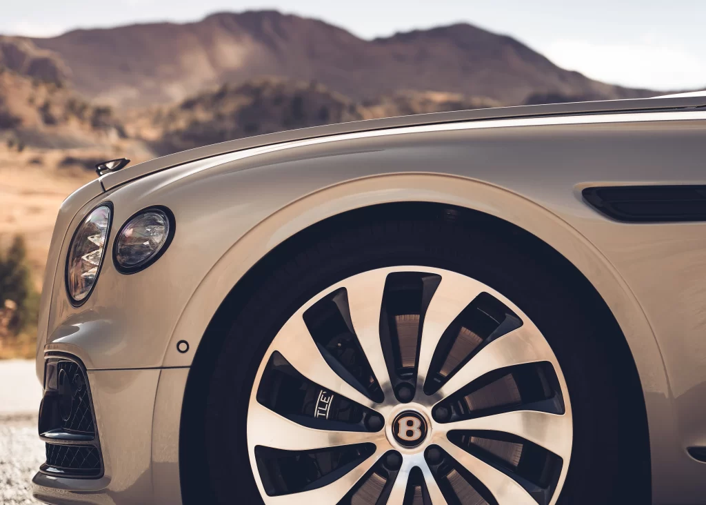 Bentley Front Wheel and Headlight Detail