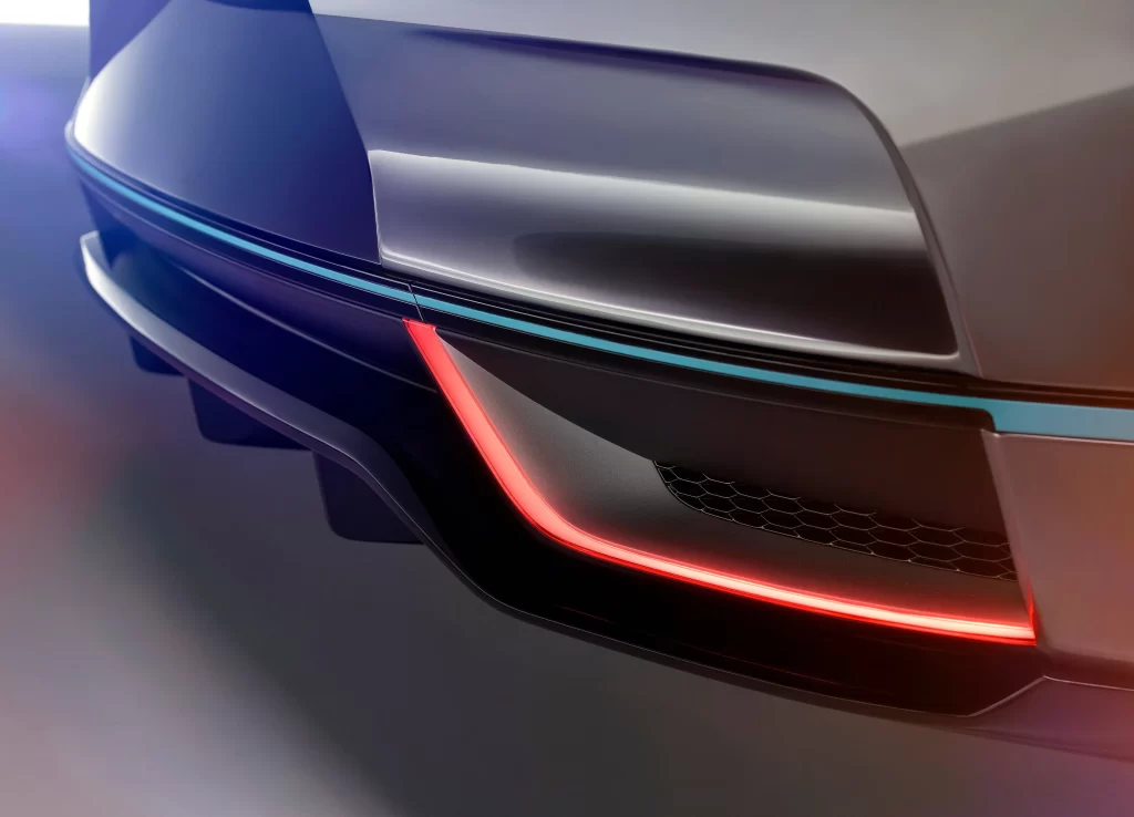 Car Rear Taillight and Bumper Detail