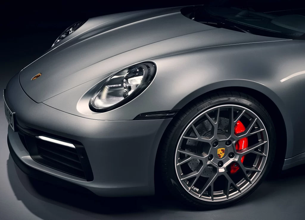 Porsche Front Wheel and Headlight Detail