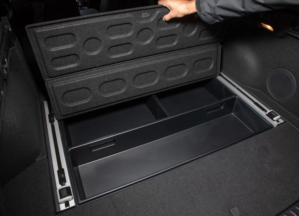 Car Trunk Storage Compartment View