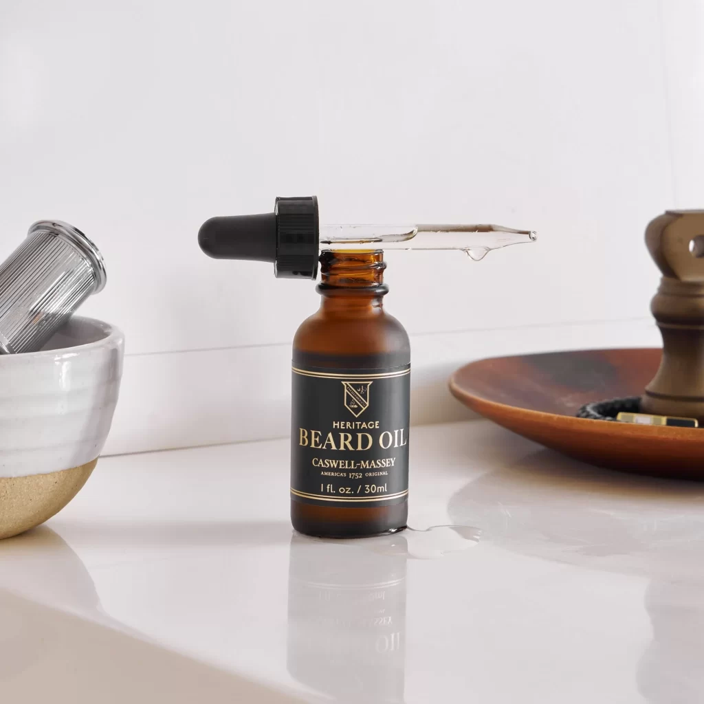 Caswell Massey Beard Oil Bottle View