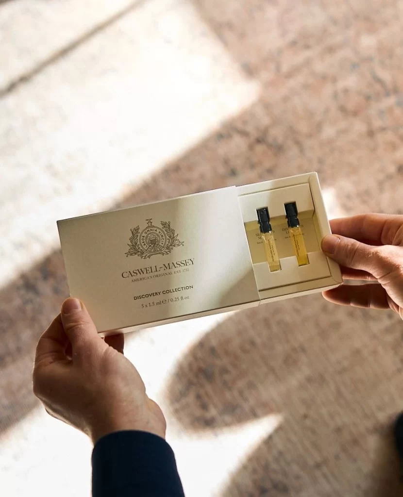 Caswell Massey Perfume Sample Box View