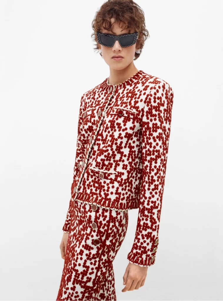 Chanel Fall Winter 2026 Pre Collection Look 29 Long Dress White and Red Runway Photography
