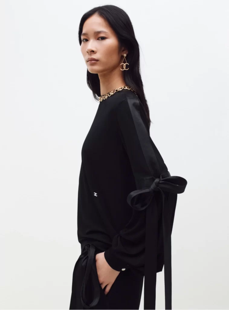Chanel Fall Winter 2026 Pre Collection Look 38 Long Dress Black Runway Photography