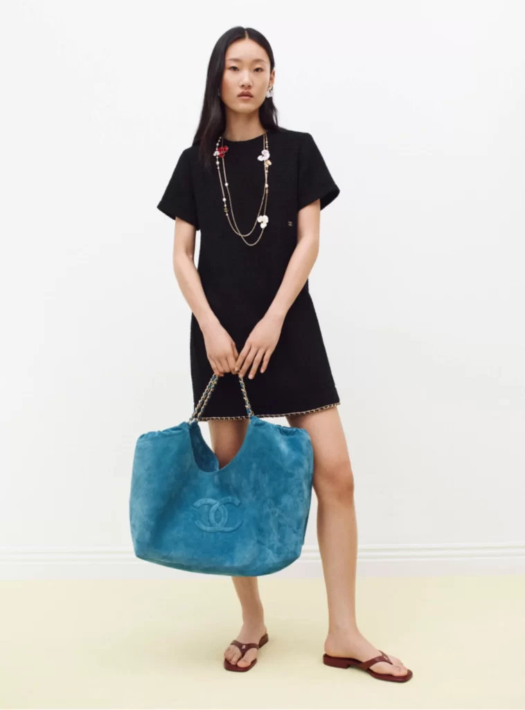 Chanel Fall Winter 2026 Pre Collection Look 8 Long Dress Black Runway Photography
