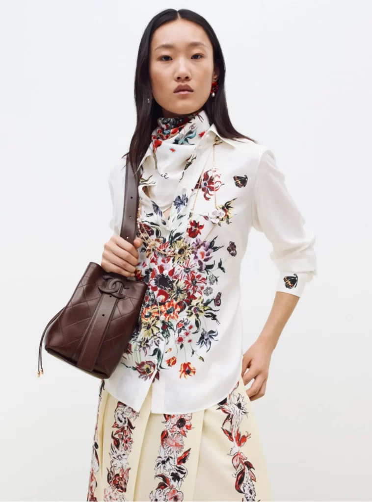 Chanel Fall Winter 2026 Pre Collection Look 17 Top and Trousers White Runway Photography
