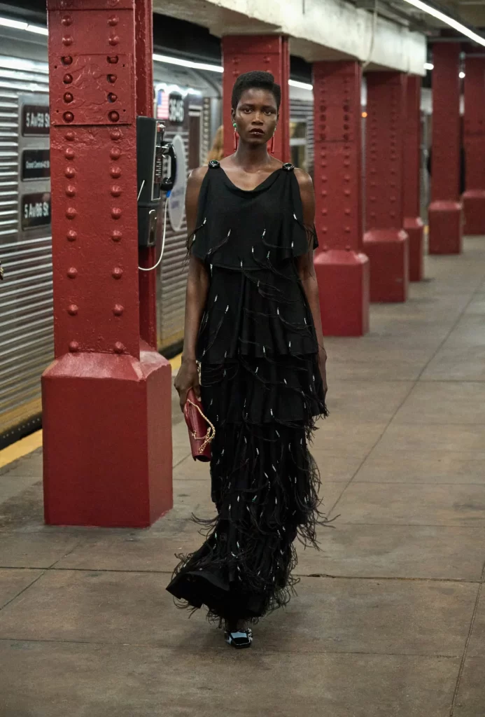 Chanel Metiers d’Art 2026 Look 79 Long Dress Black Runway Photography