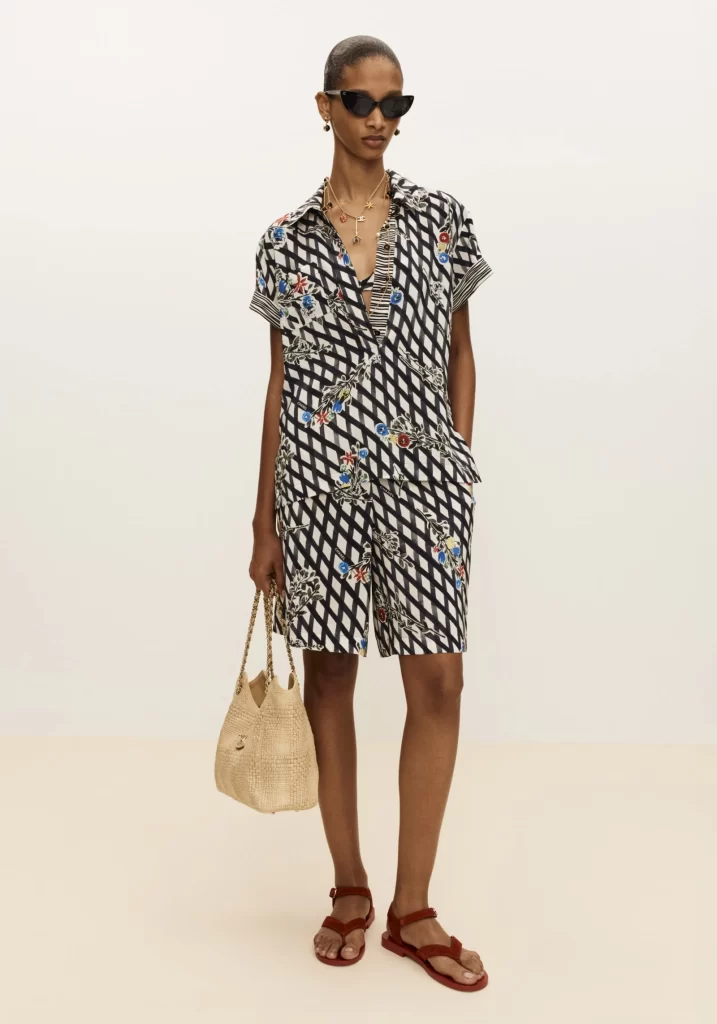 Chanel Spring Summer 2026 Pre Collection Look 8 Jumpsuit Black and White Runway Photography