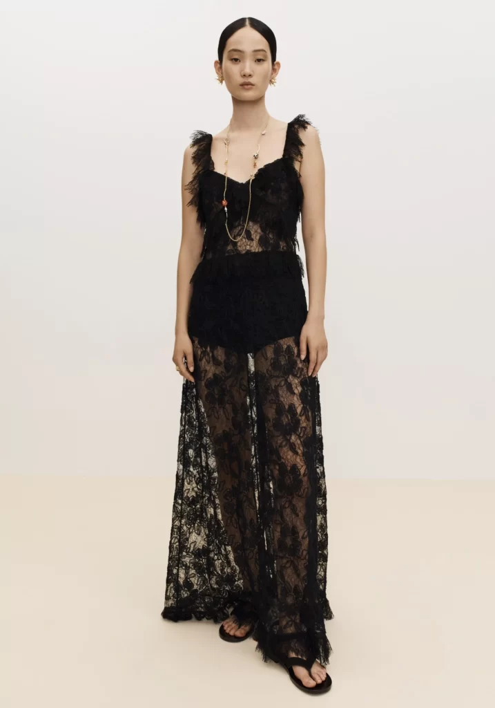 Chanel Spring Summer 2026 Pre Collection Look 42 Long Dress Black Runway Photography
