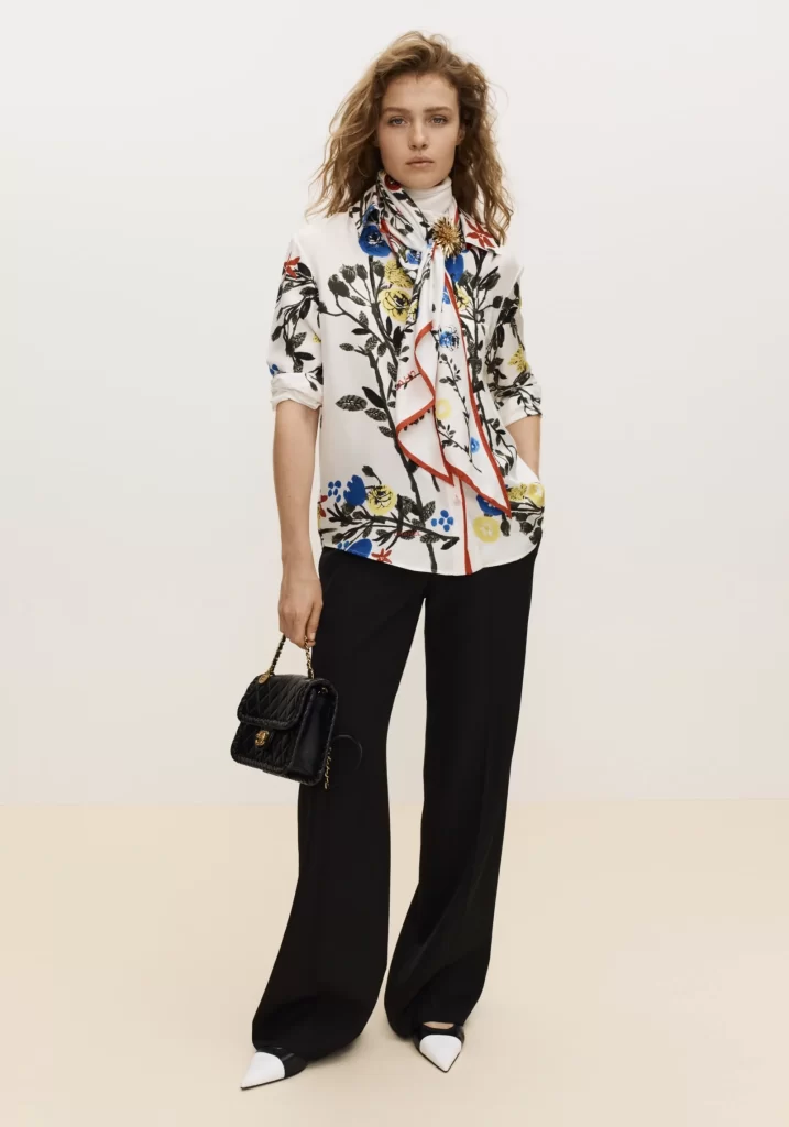 Chanel Spring Summer 2026 Pre Collection Look 21 Top and Trousers White and Black Runway Photography