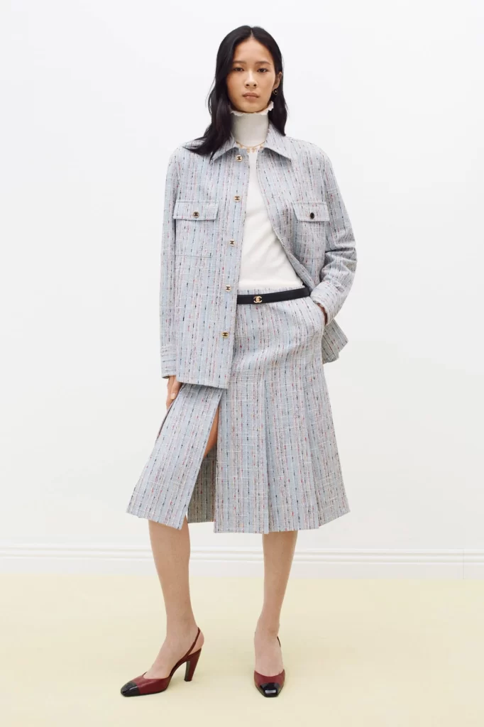 Chanel Silk Turtleneck Pullover Ecru Lookbook Photography