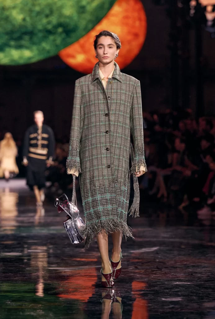 Chanel Spring Summer 2026 Look 49 Jumpsuit Green and Beige Runway Photography
