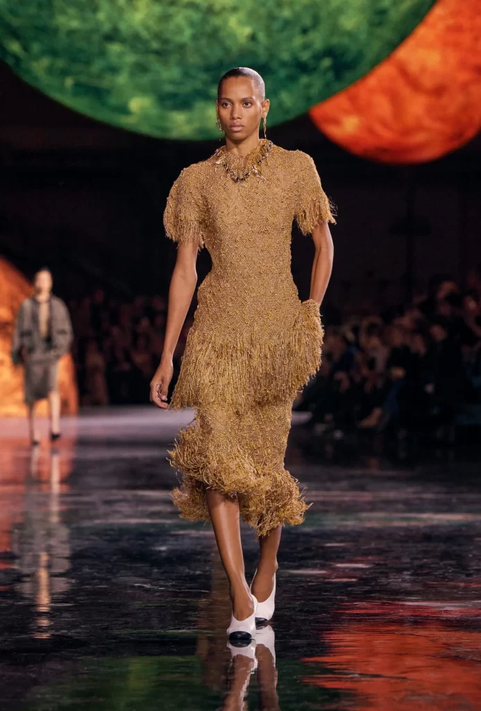 Chanel Spring Summer 2026 Look 43 Long Dress Gold Runway Photography