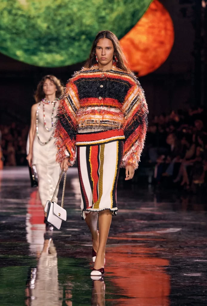Chanel Spring Summer 2026 Look 65 Top and Skirt Red and Black Runway Photography