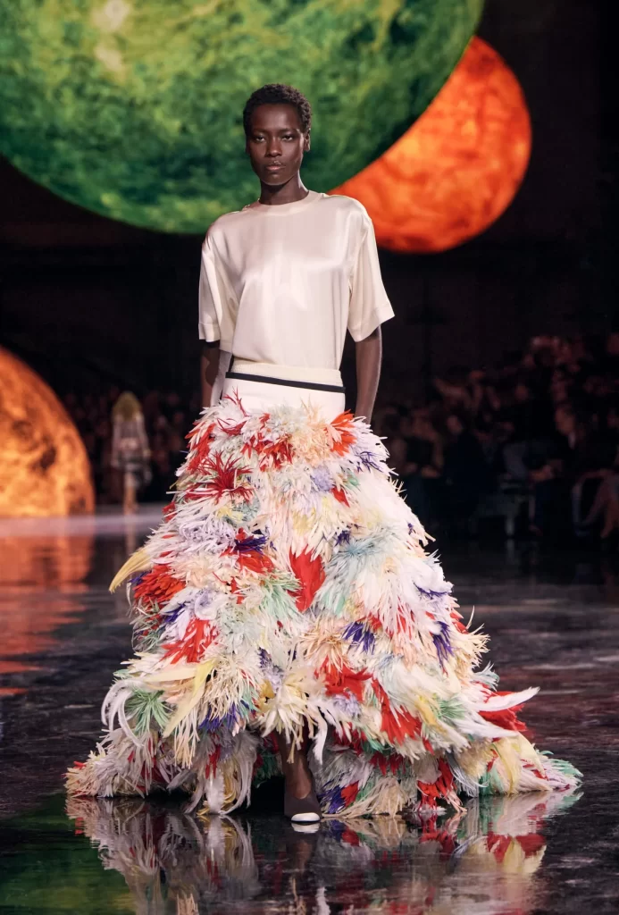Chanel Spring Summer 2026 Look 77 Top and Skirt White Runway Photography