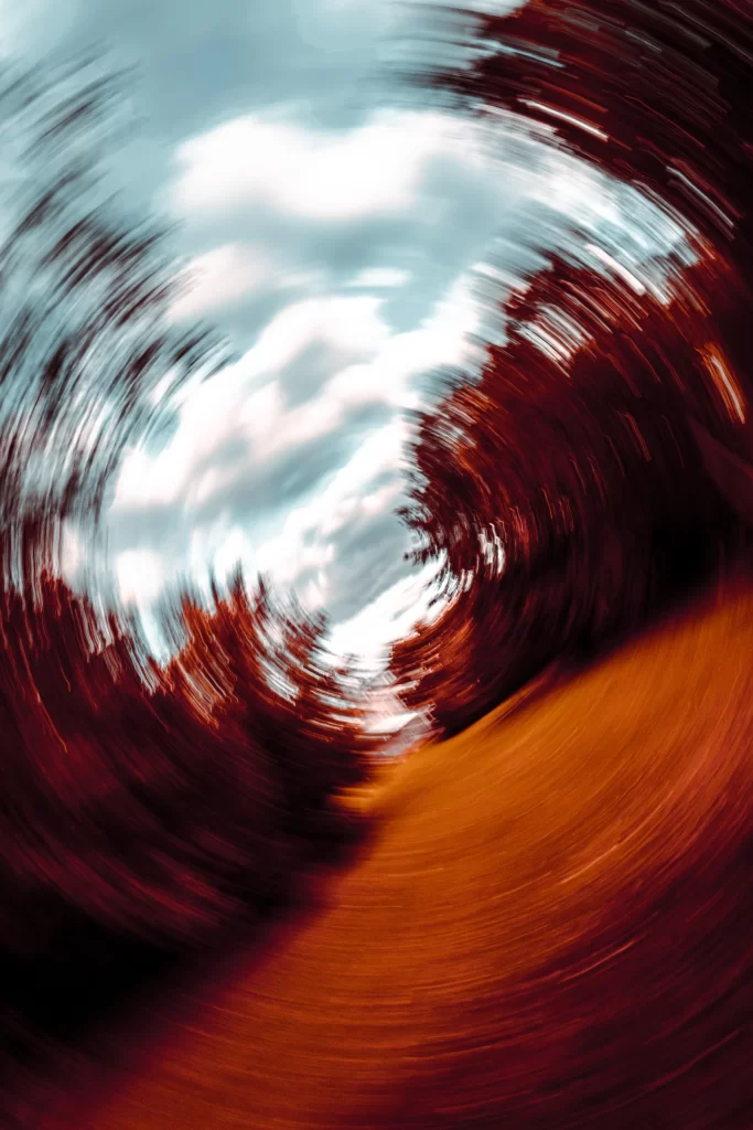 Red Soft Swirl Abstract Background