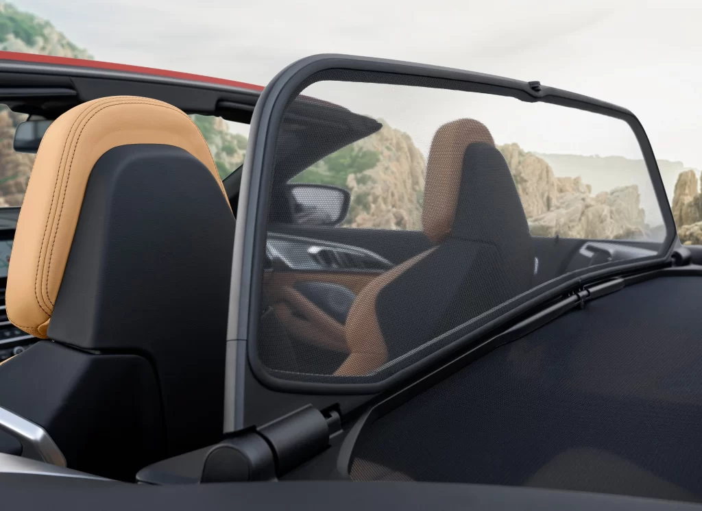Convertible Blue Interior Seats
